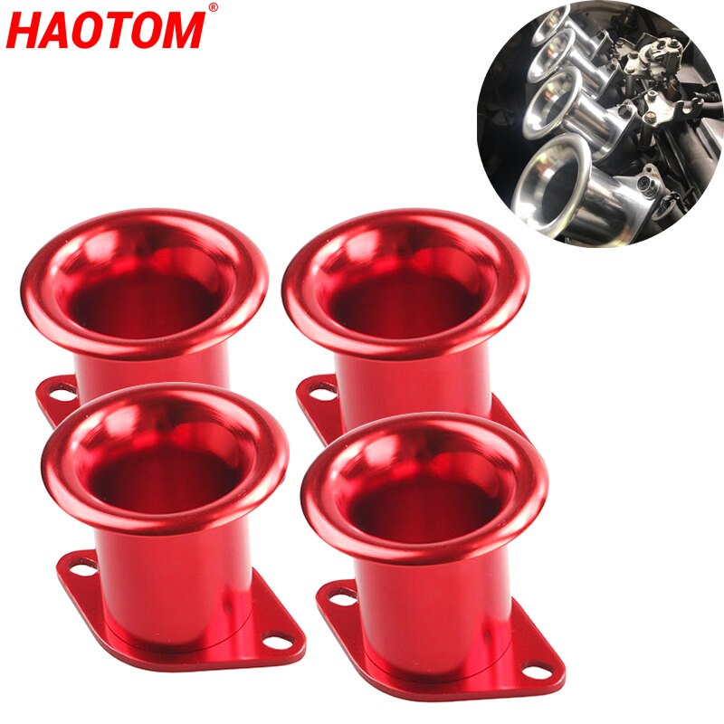4Pcs Velocity V-Stacks Airbox Intake V Stack Voeg Paard Power 20V 4AG Itb/Itbs Air hoorn Trechter Voor Toyota Corolla AE86 Gts