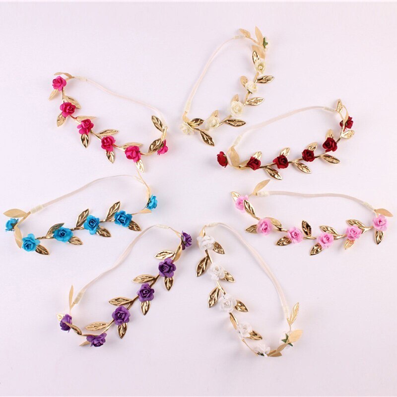 Pudcoco Kinder Baby Mädchen Rose Crown Headwear Stirnband Kleinkind Hochzeit Party Haar Band Haar Zubehör