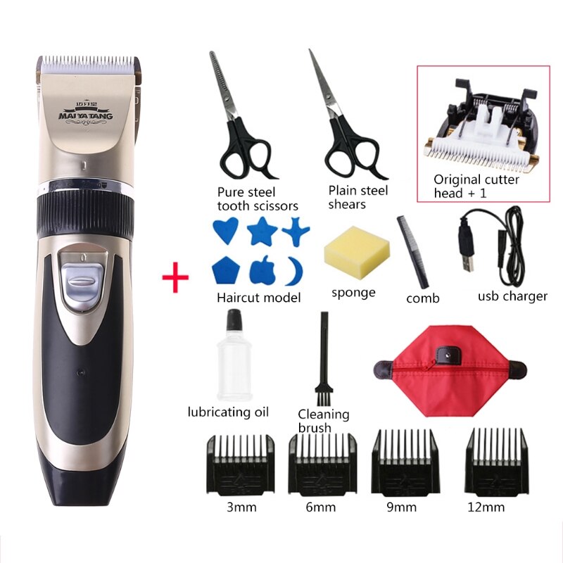 Hair Trimmer Rechargeable Hair Clippers for Men Hair Cutting Kit