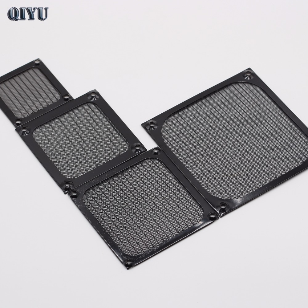 Metal dust filter, 8 cm PC computer chassis cooling fan dust,S80-MF Black Aluminum mesh,8025 8038 fan grill