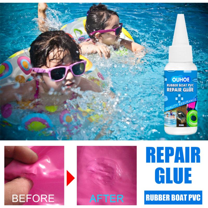 Pegamento de reparación de Pvc resistente, accesorios para piscina, salvavidas, pegamento de reparación de mando, Kayak inflable, sellador adhesivo impermeable, 30ml