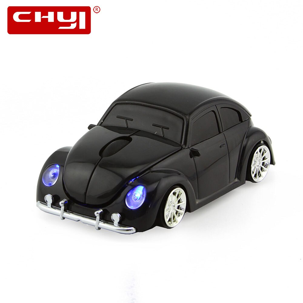 Chyi 2.4Ghz Auto Draadloze Muis Mini Auto Vorm Computer Muizen 1600 Dpi Optische Usb 3D Gaming Muis Met Muis pad Kit Voor Pc
