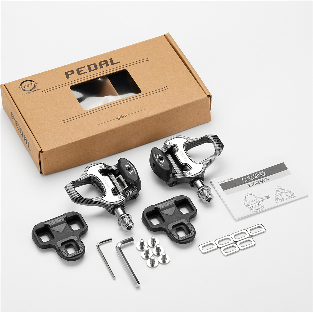 BKPTX R31 Road Bike Pedal Carbon Fiber Bearings Pedal For Look Keo Self-Locking Bicycle Pattern Ultra Light Pedals: Default Title