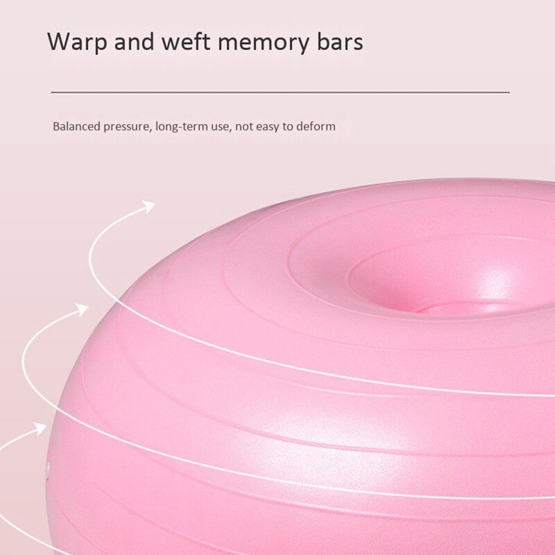 TopDonut Yoga Ball Thickened for Yoga, Birthing,Pilates and Balance Training in Gym, Office or Clroom