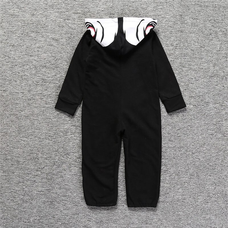 Vêtements pour bébé garçon et fille, nouveauté, barboteuse en coton à manches longues et à capuche, de 6 à 18 mois, printemps et automne
