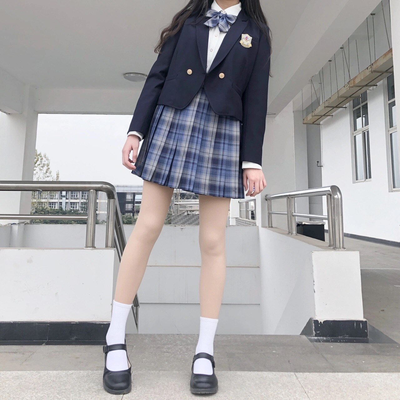 Uniforme escolar japonés para mujer y niña, trajes sin cuello, chaqueta, abrigos de Chaquetas de manga larga, uniforme escolar JK