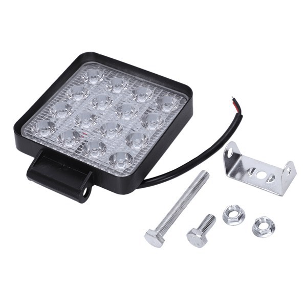 2 kpl 48w 6000k led spottivalot neliömäiset työvalot lamppu traktori maastoauto 4wd 12v 24v vesitiivis ajoneuvotyypeille