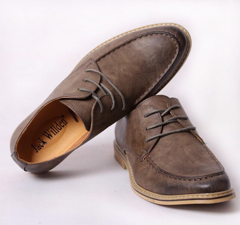 Jack Willden Mode Italiaanse Stijl mannen Jurk Lederen Schoenen Lace-Up Puntschoen Zaken Wedding Formele Flats EU maat 38-43