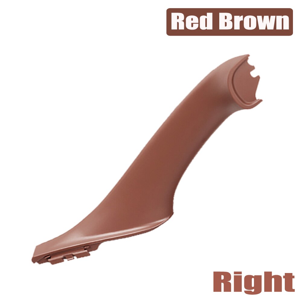 Voor Bmw 5 Serie F10 F11 Grijs Beige Zwart Auto Links Rechts Binnen Interieur Handvat Binnendeur Panel Pull Trim cover: Red-Brown-Right