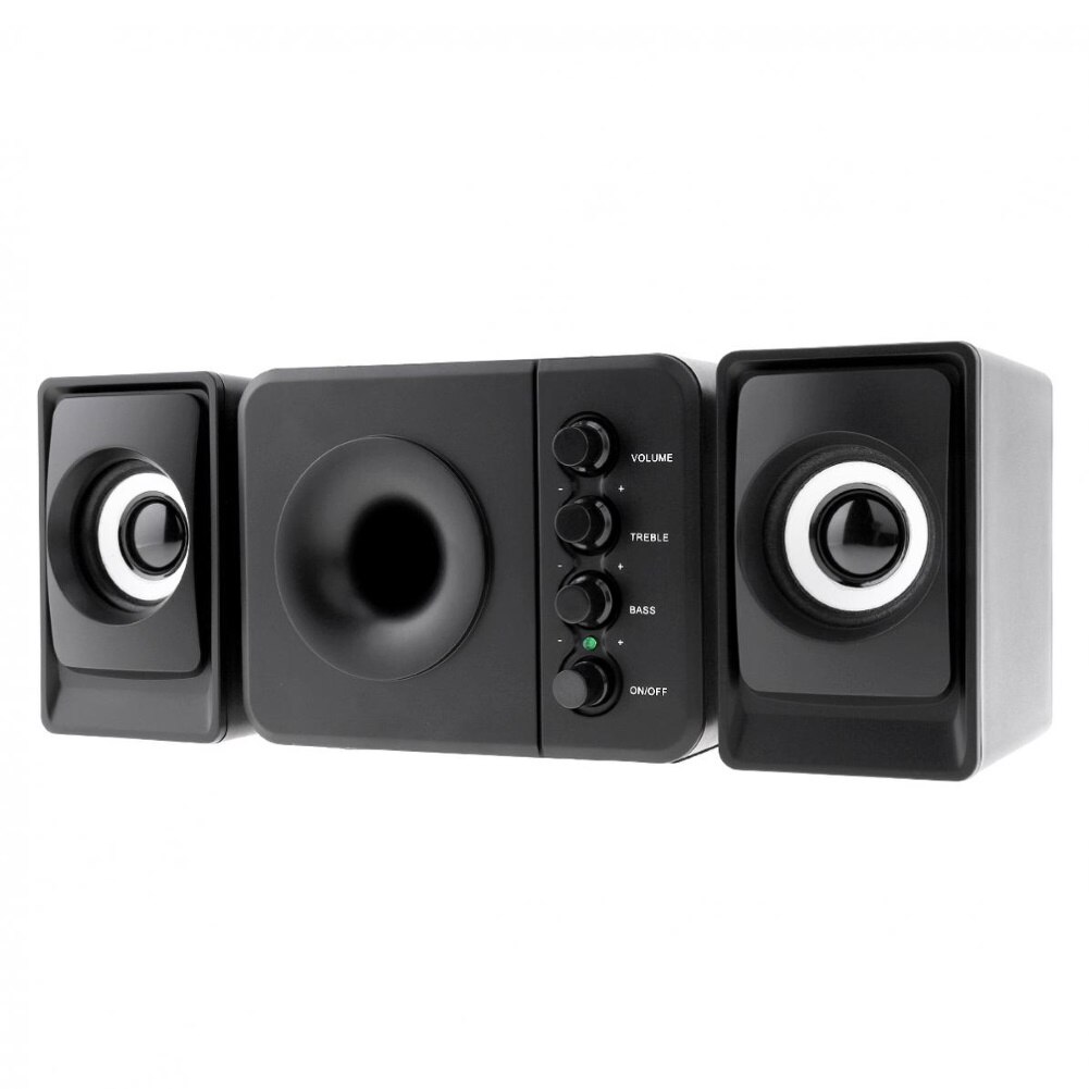 Usb 2.1 Subwoofer Desktop Speaker Met 3.5Mm Audio Plug Voor Pc Laptop Mobiel Usb Voeding Voor Pc Laptop mobiel