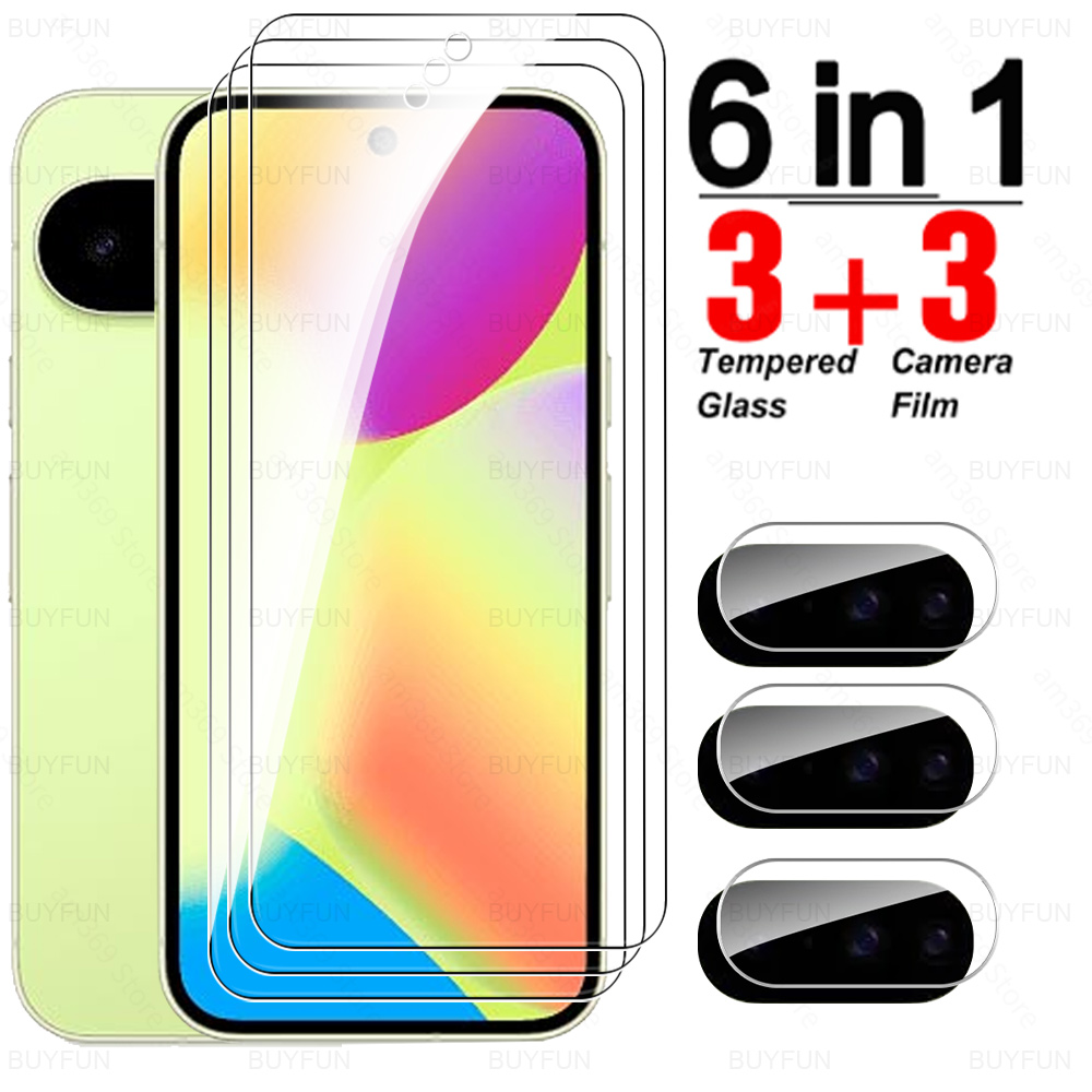 6in1 Tempered Glass For Google Pixel 10 5G Screen Protector Cover Lens Film Pixel10 Pro XL 9 9Pro 9ProXL 9a 10Pro 10ProXL Mica