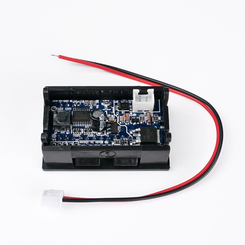 Double display electric vehicle voltmeter battery level display 7-100V General suitable for lithium lead acid battery