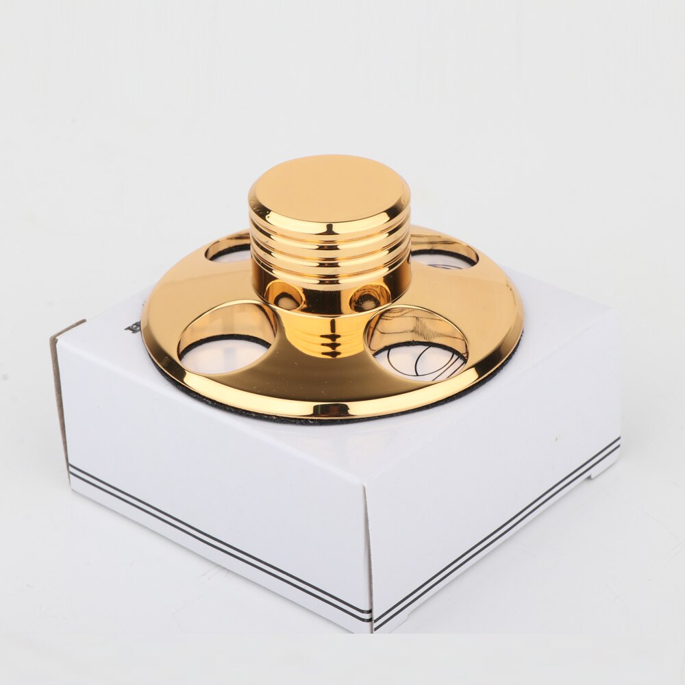 HiFi Piece Gold plated Record Weight LP Disc Stabilizer Turntable Vinyl Clamp