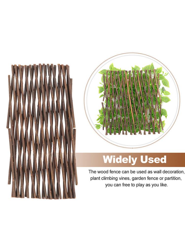 Houten Hek Duurzaam Intrekbare Plant Klimrek Latwerk Decoratie Stand Muur Hek Panel Plant Klim Trellis Voor Tuin