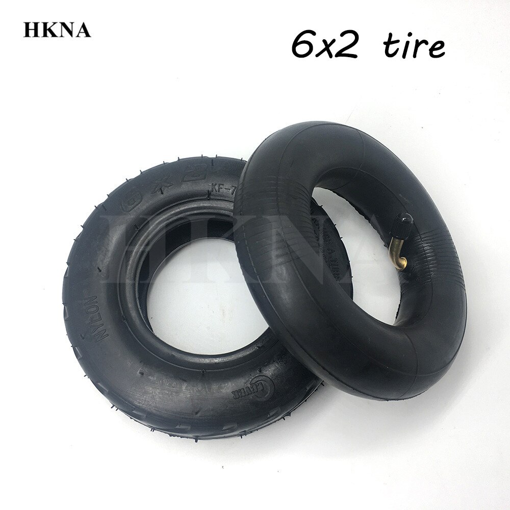 6 Inch 6x2 Thickened Pneumatic Wheel Tires for Electric Scooter F0 Fast Rear Wheel: inner outer tire