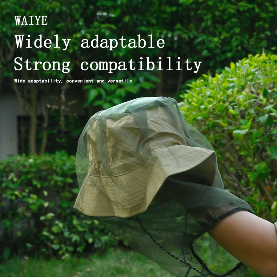 1 mosquitera verde de EVA para exteriores: malla retráctil automática, perfecta para acampar y pescar