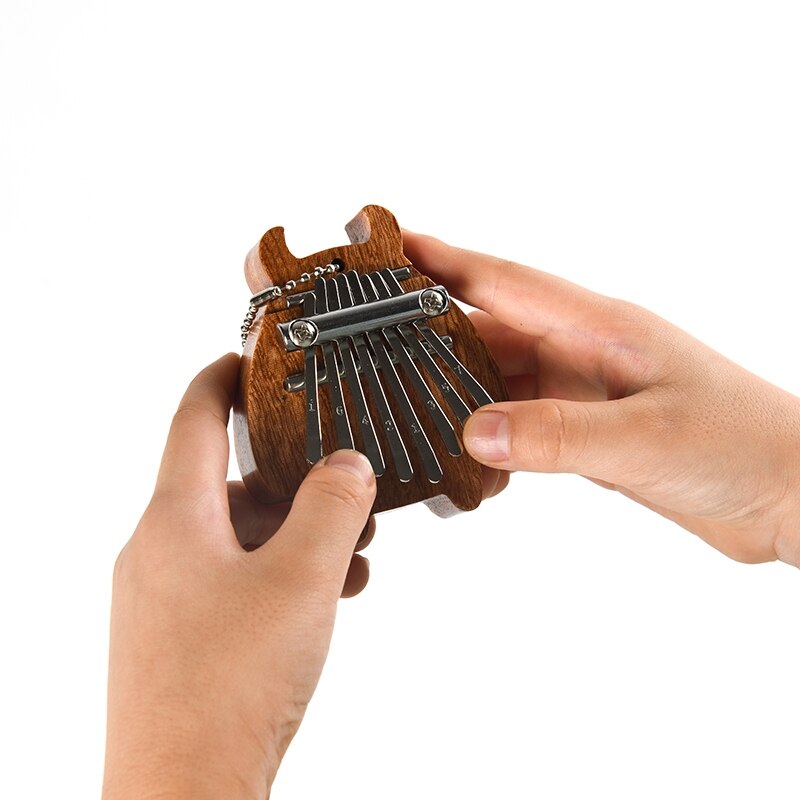 -8 Keys Portable Mini Thumb Piano with Lanyard Mini Piano Musical Instruments Good for Kids and Adults Beginners