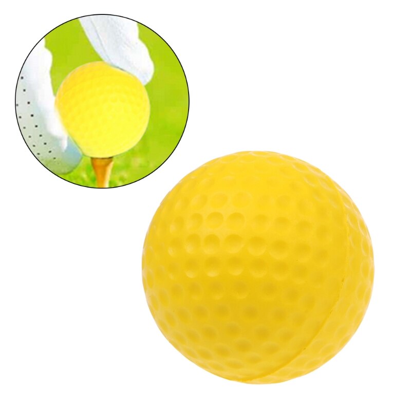 Gul skum golfbold golf træning bløde skum bolde praksis bold 24bd