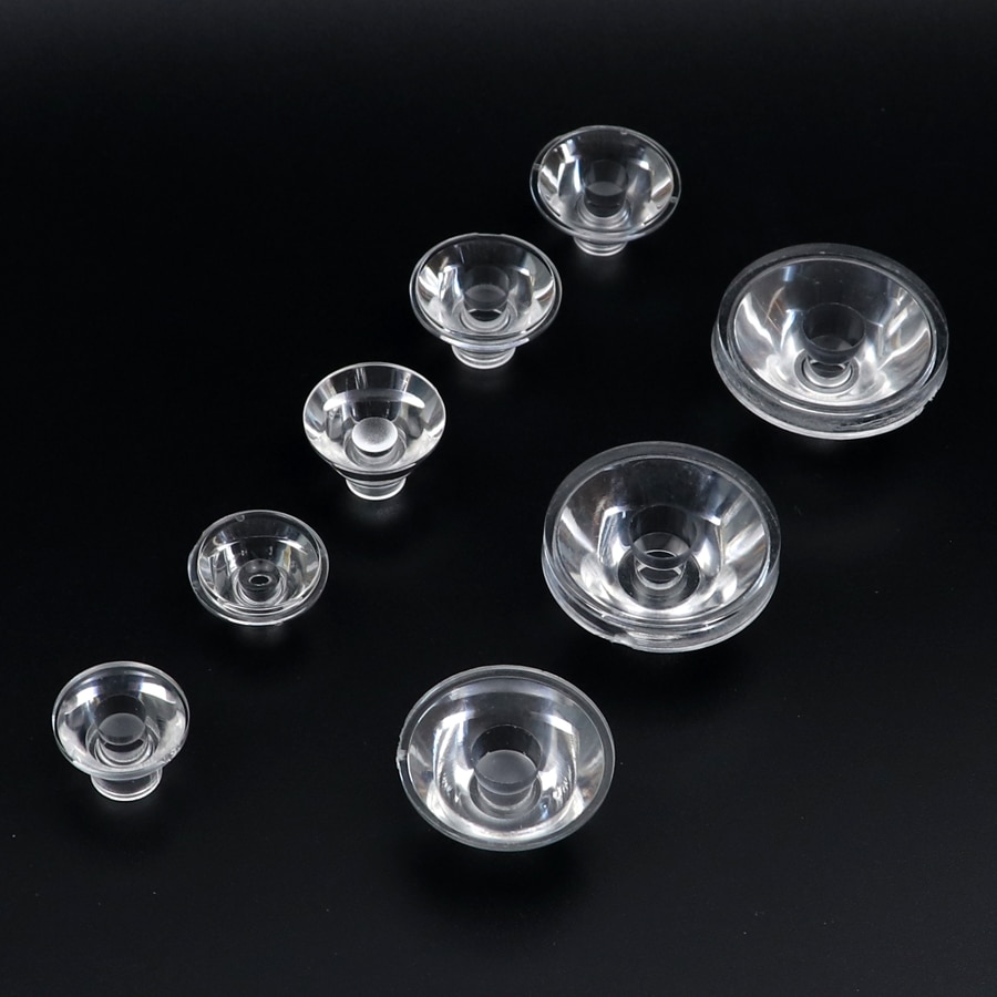 18mm 20mm 21mm 23mm 24mm 29mm 33mm 36mm 38mm Concave PMMA Lens COB LED Flashlight Condenser Flat Convex Concave Lens