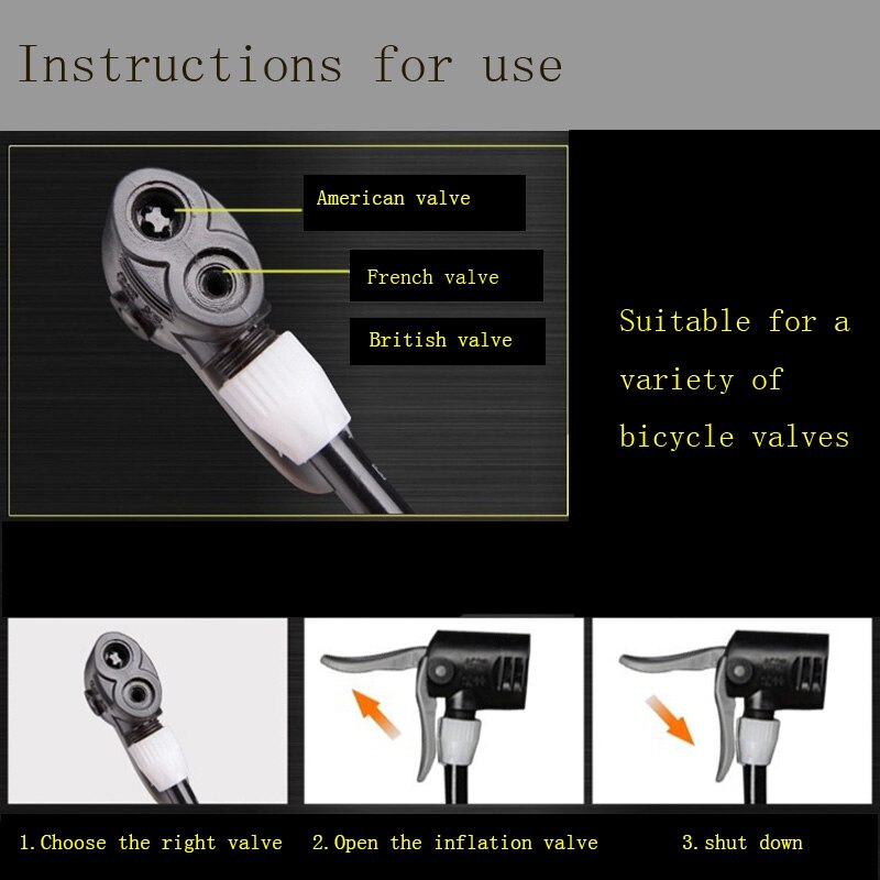 1PC adattatore per tubo flessibile per ugello per bicicletta parti di pompaggio a doppia testa accessori di servizio Presta Valve converter Bycycle