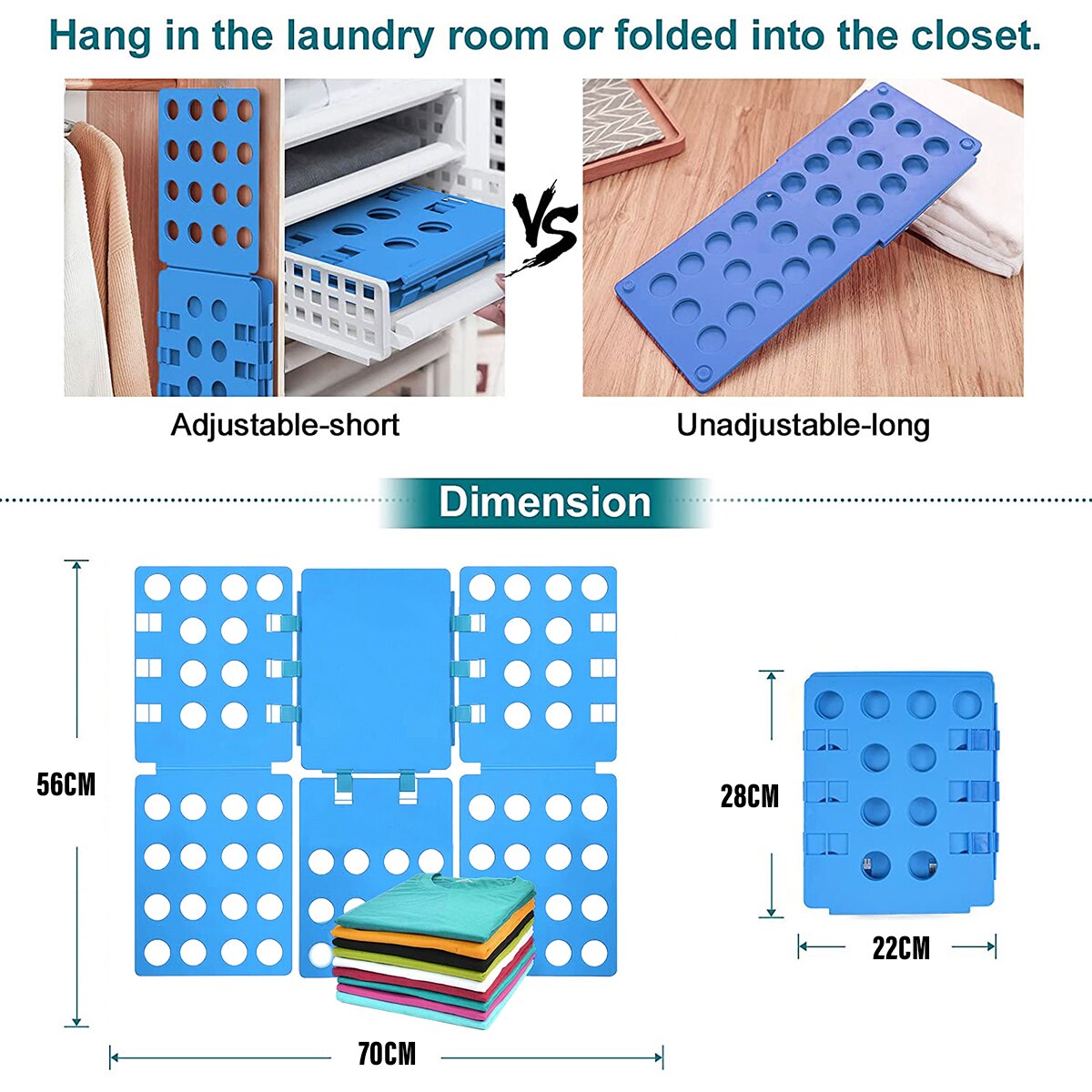 Adjustable Clothes Folder Board for Adult Kids T-Shirt Jumpers Quick Organizer Clothes Folding Flip Laundry Fast Easy Storage