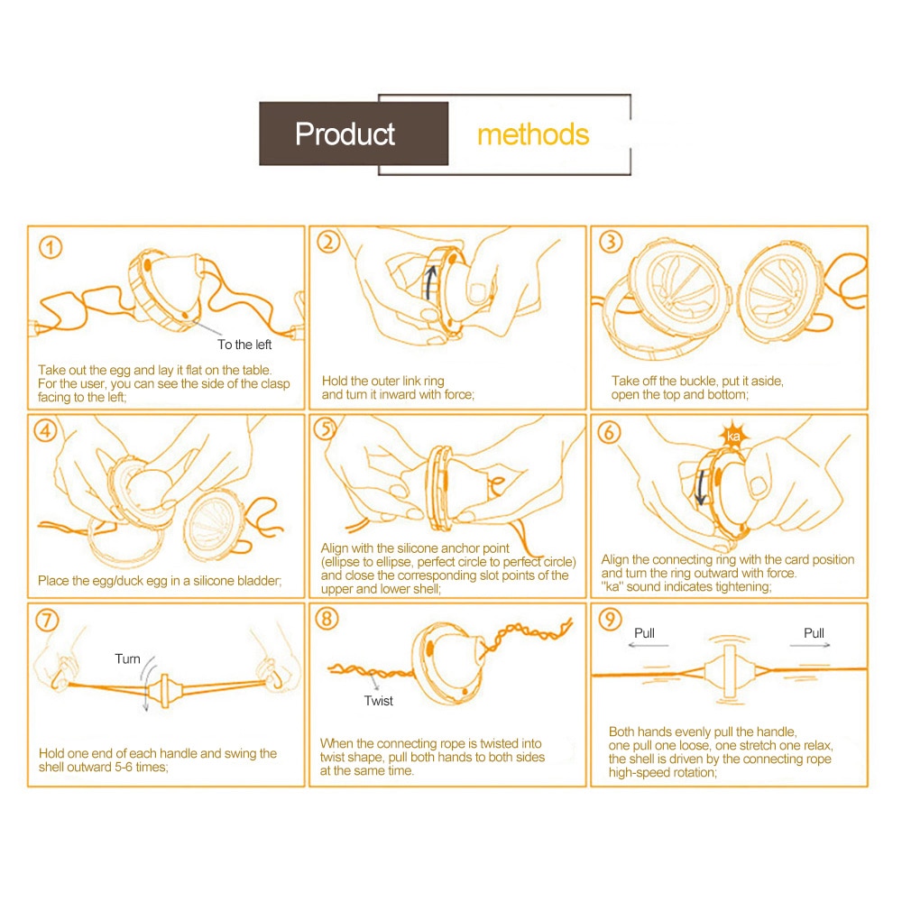 Throw Egg Scrambler Golden Egg Shaker Mixer Scramble Eggs Whisk Inside The Shell Manual Kitchen Cooking Tool Kitchen Accessories