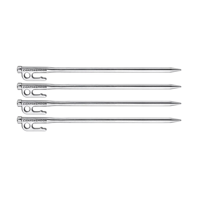 Udendørs teltpløkker kraftige 420 camping teltpløkker i rustfrit stål jordsøm til telt: Default Title