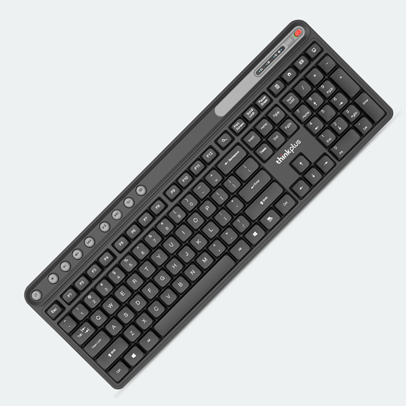 Thinkplus Wireless Light Sound Keyboard K225 Pro Lenovo 2.4G Waterproof Slim Colorful for PC Laptops Notebooks Working: salmon