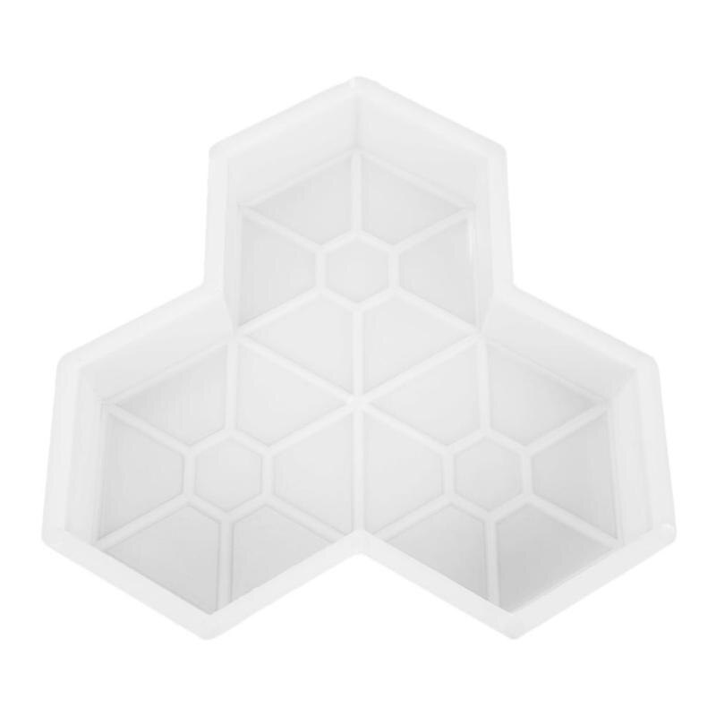 Gör det själv fyrkantigt spår betong plast kakel form plast kakel form stenläggning polypropen trottoar gångväg trädgård byggnad tillbehör: 2