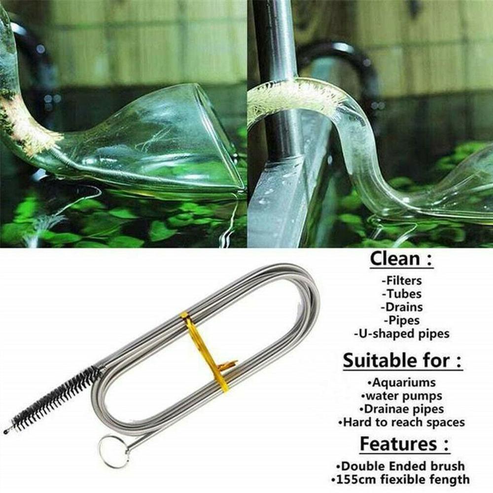 Long Flexible Refrigerator Scrub Brush Refrigerator Drain Dredge Flexible Refrigerator Coil Brush Cleaning The Water Tubing