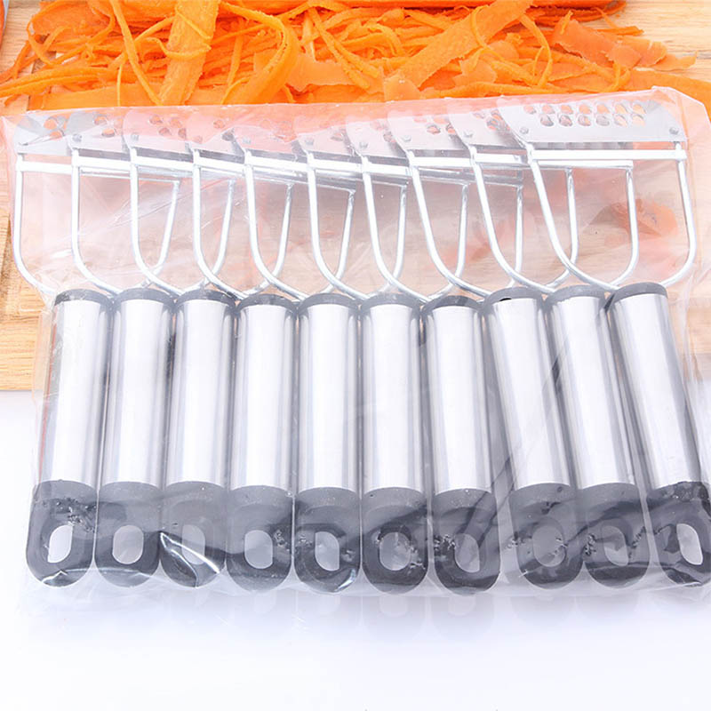 Pelador de verduras portátil de acero inoxidable, accesorios de cocina, herramientas de cocina, rebanador de frutas y zanahorias, 1 ud.