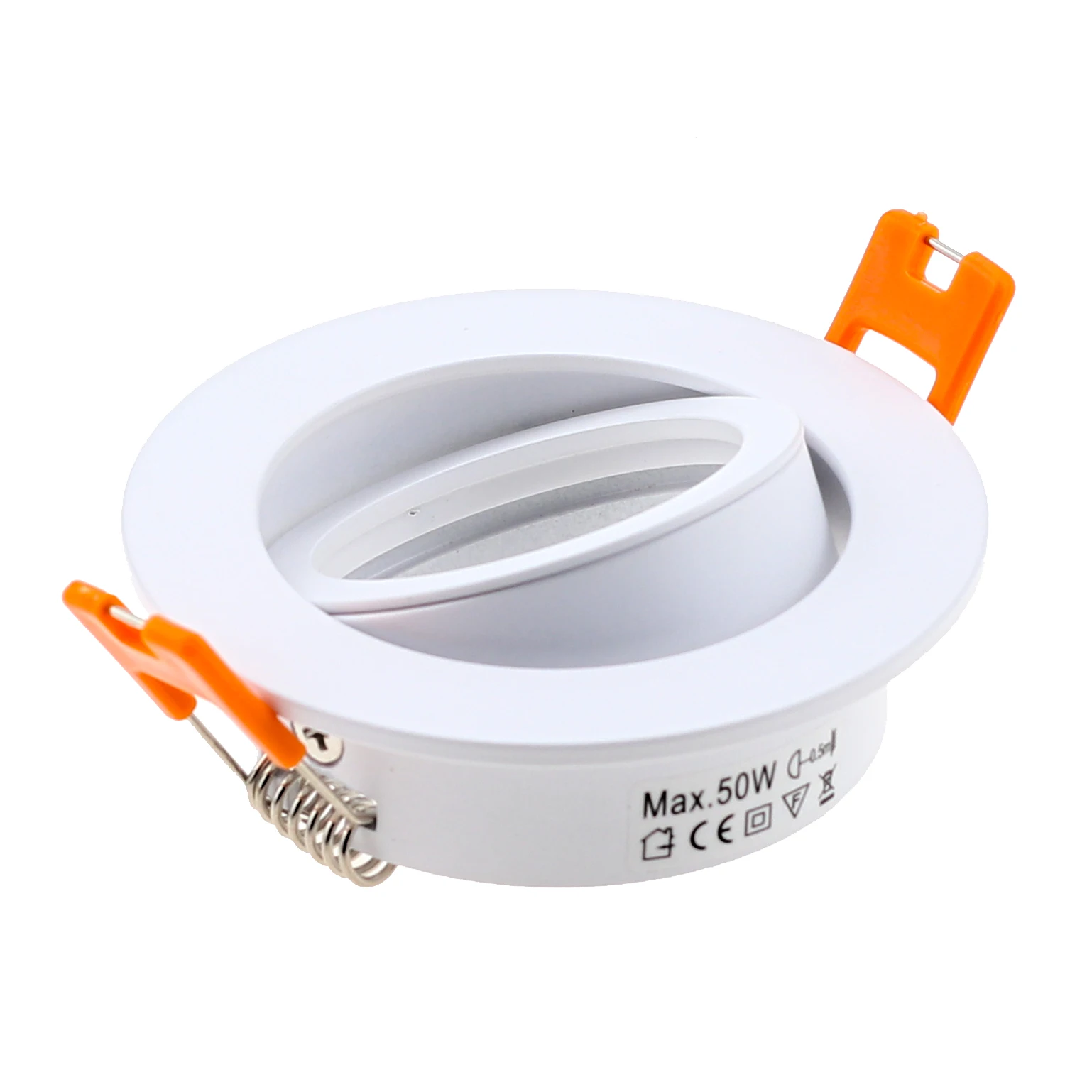 aluminium rund hvit ledet downlight ledet få øye på lys ramme holdere  MR16 gu10 gu5.3 lampe armaturer ledet tak downlight armatur