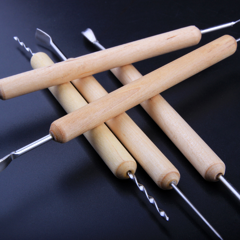 14Pcs Wooden Metal Pottery Clay Tools With Case Molding Sculpture