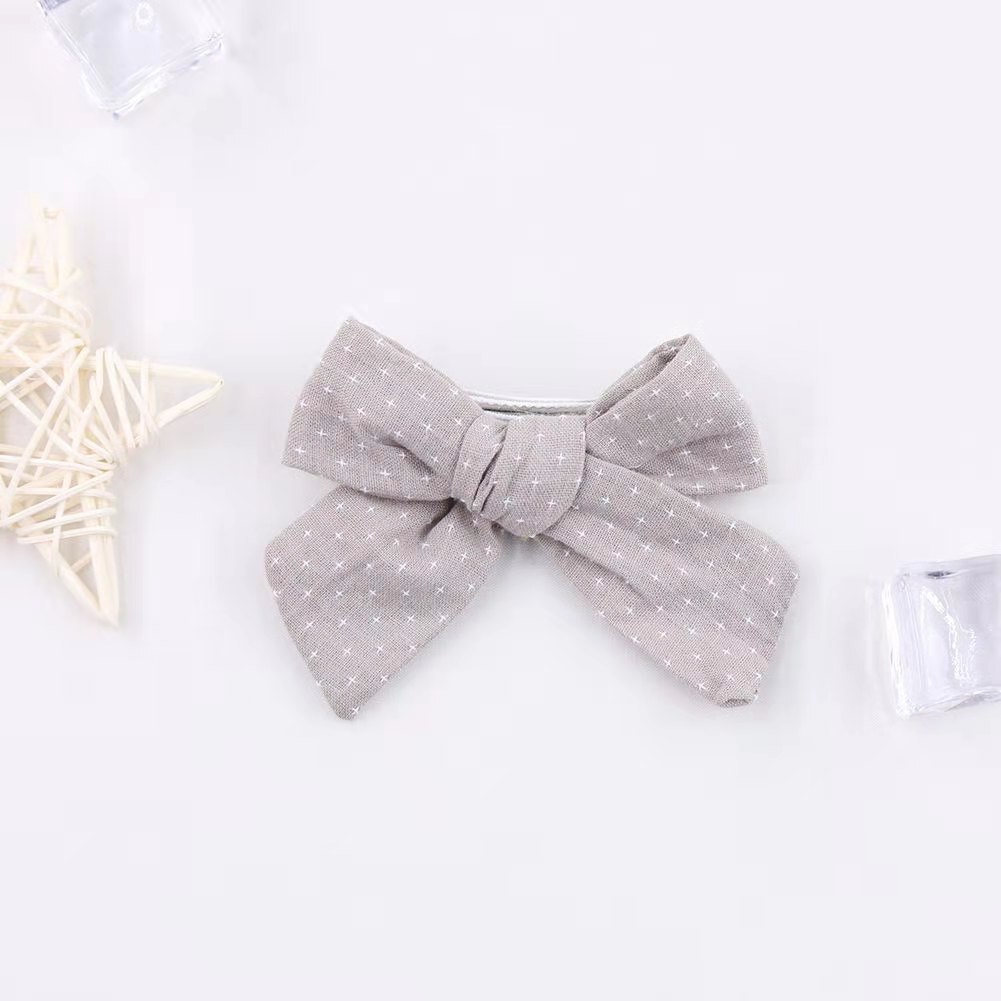 8 unids/lote bebé pinza para el pelo con lazo para niñas algodón accesorios de pelo para niño playa Clips laterales niños mariposa broches niño sombreros