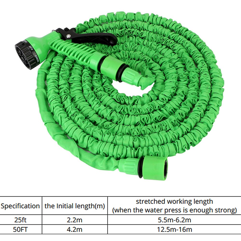 Cars Garden Washing Hose Sprayer High Pressure Water Hose Garden Hose Pipe 7 Modes Adjustable Water Gun Foam Expandable