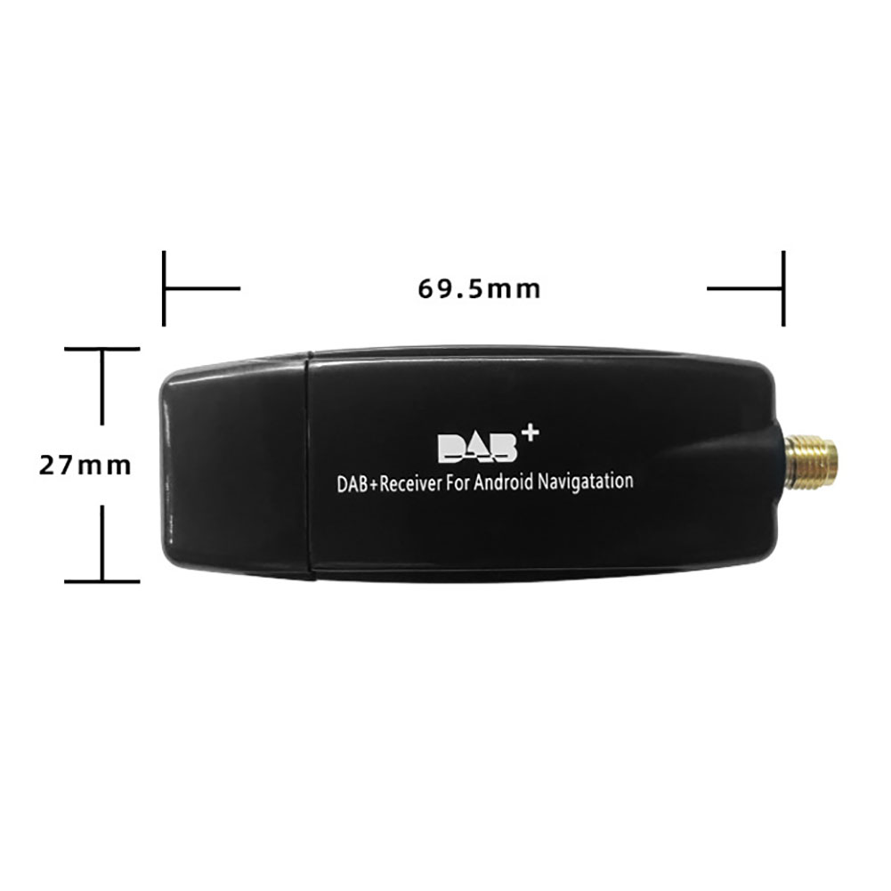Adaptador receptor de Radio DAB + Box para coche, antena de caja de Radio Digital DAB + interfaz USB aérea para Android 5,1 y más de la Radio del coche