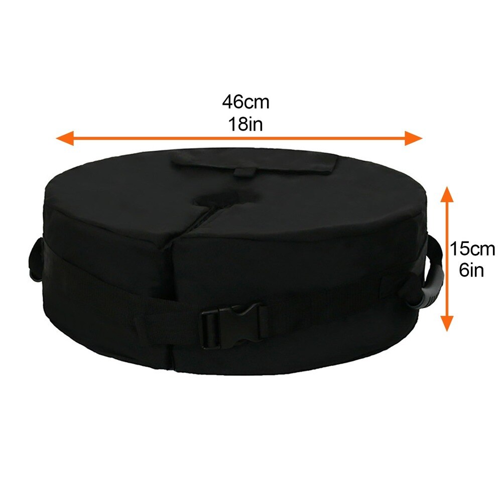 Sacs de sable en forme de roue 46cm, pare-soleil d&#39;extérieur, Pergola auvent sans pelle, Support fixe coupe-vent, sac de sable, rangement