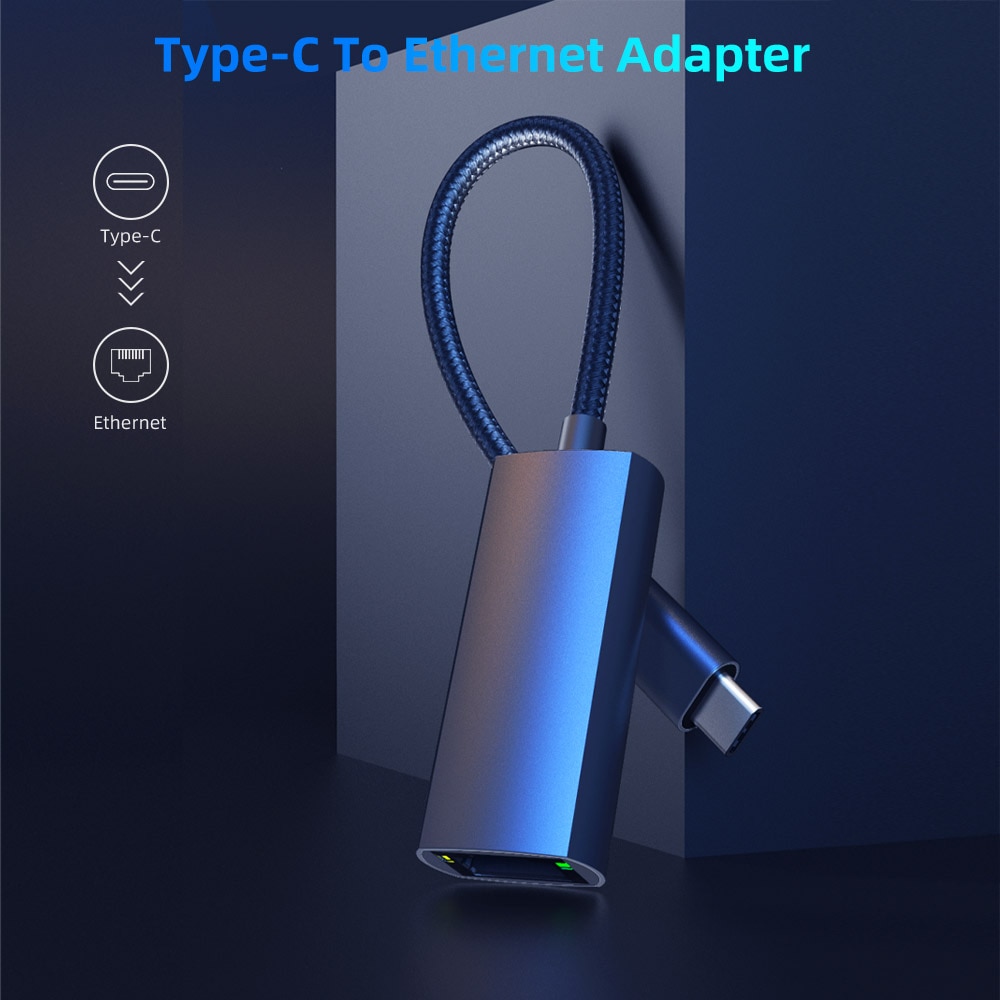 USB C Ethernet USB-C zu RJ45 Lan Adapter für MacBook Profi Samsung Galaxis S10/S9/Hinweis20 Typ C netzwerk Karte USB Ethernet