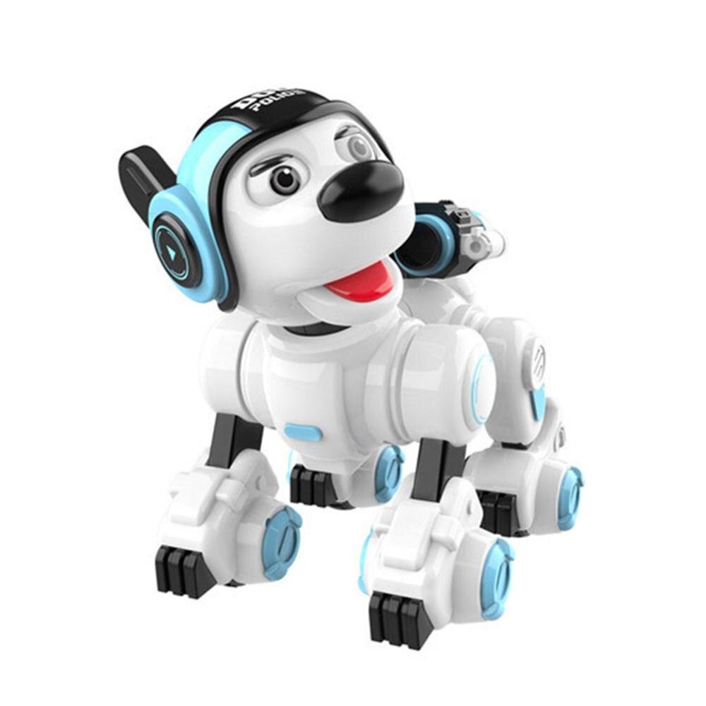 Nyaste husdjur smart robot intelligent programmering rc hundleksaker beröringsavkänning sjunga dans lansering rc leksaker för barn: Vit