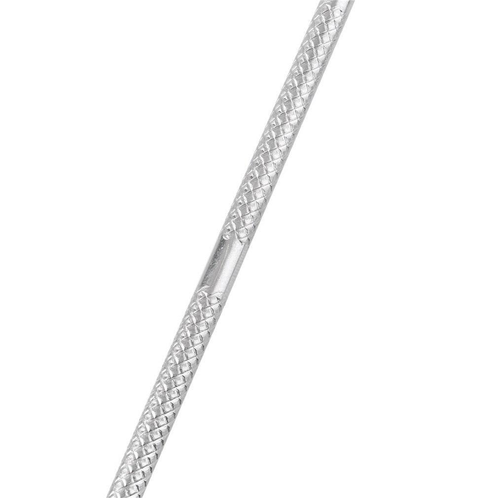 Stainless Steel Cuticle Nail Pusher Spoon Remover Metal Nail Cleaner Manicure Pedicure Care Tool