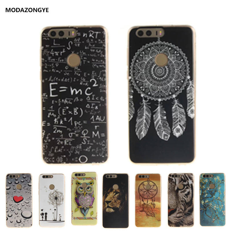 Huawei Honor 8 Case Luxury Cartoon Soft TPU Phone Case For Huawei Honor 8 FRD-l09 FRD-AL00 FRD-DL00 Case Silicon Back Cover Skin