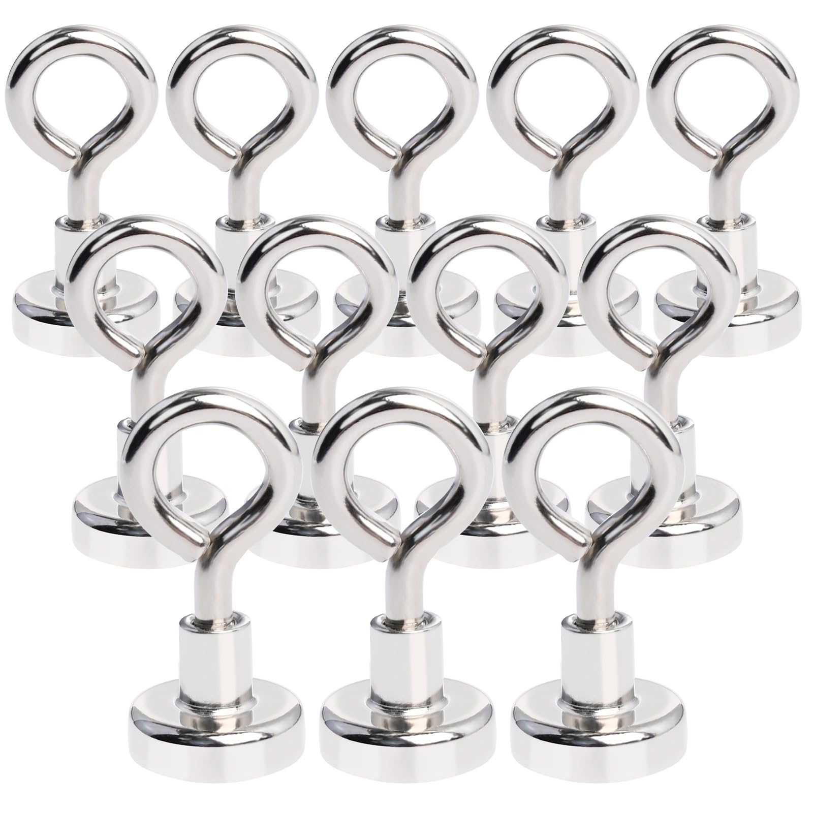 16 mm Magnet haken, extra starke Neodym-Magnet haken, Zugkraft 7 kg Ösen Magnet Magnet mit Haken für Camping