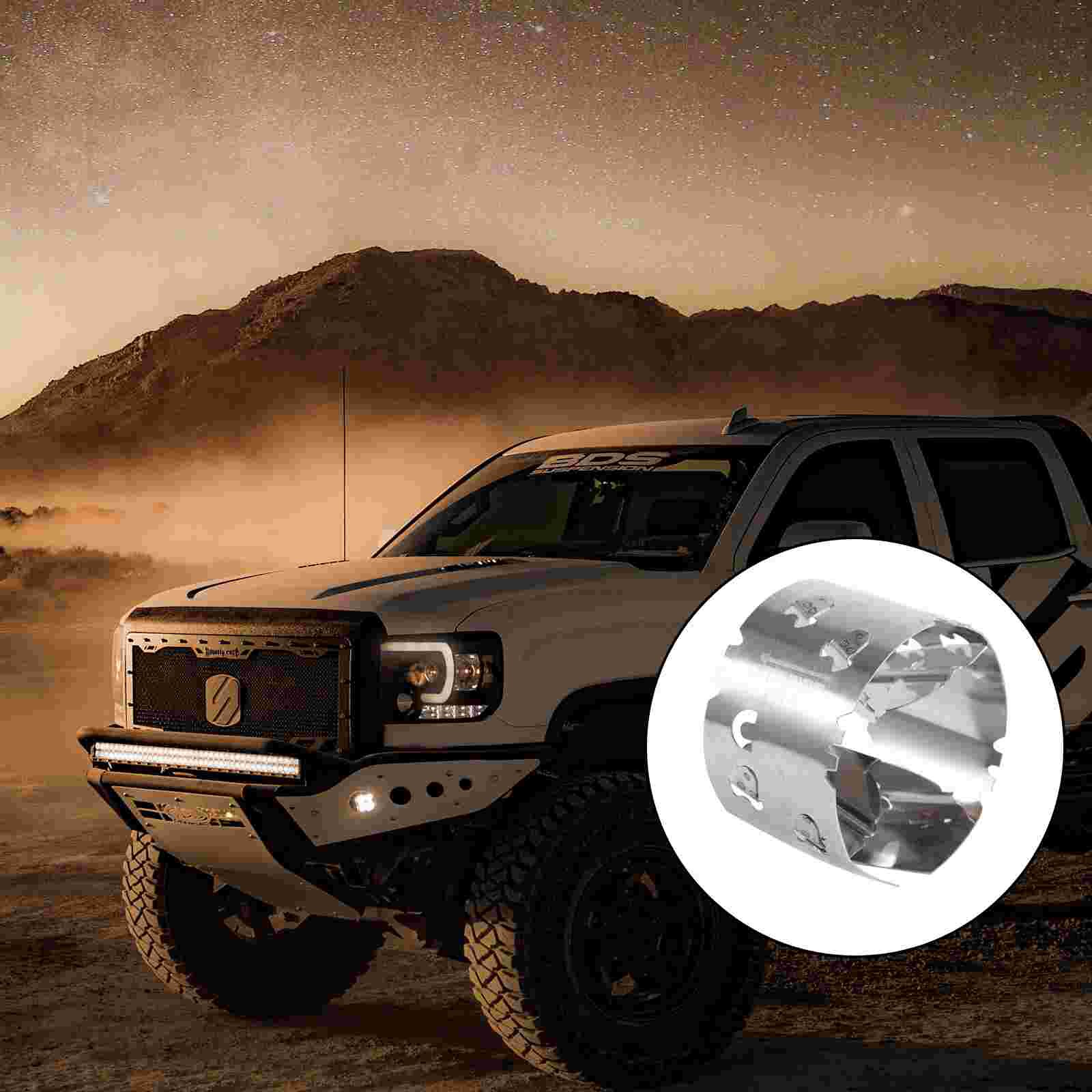 Mechanical Car Fuel Saver Intake Modified Accelerator Fuel Saving Turbocharger Vehicle Fuel Saving Device (Silver)