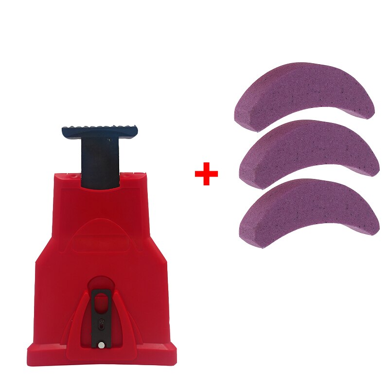 Afilador de dientes de motosierra de precisión para carpintería, afilador de dientes, barra de sierra de cadena, herramientas de motosierra de molienda rápida: Red 1 with 3