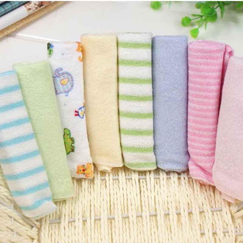 8 Stuks Handdoeken Zachte Comfortabele Ademende Pasgeboren Leuke Vierkante Mousseline Baby Kleine Vierkante Handdoeken Kleuterschool Baby Washandje