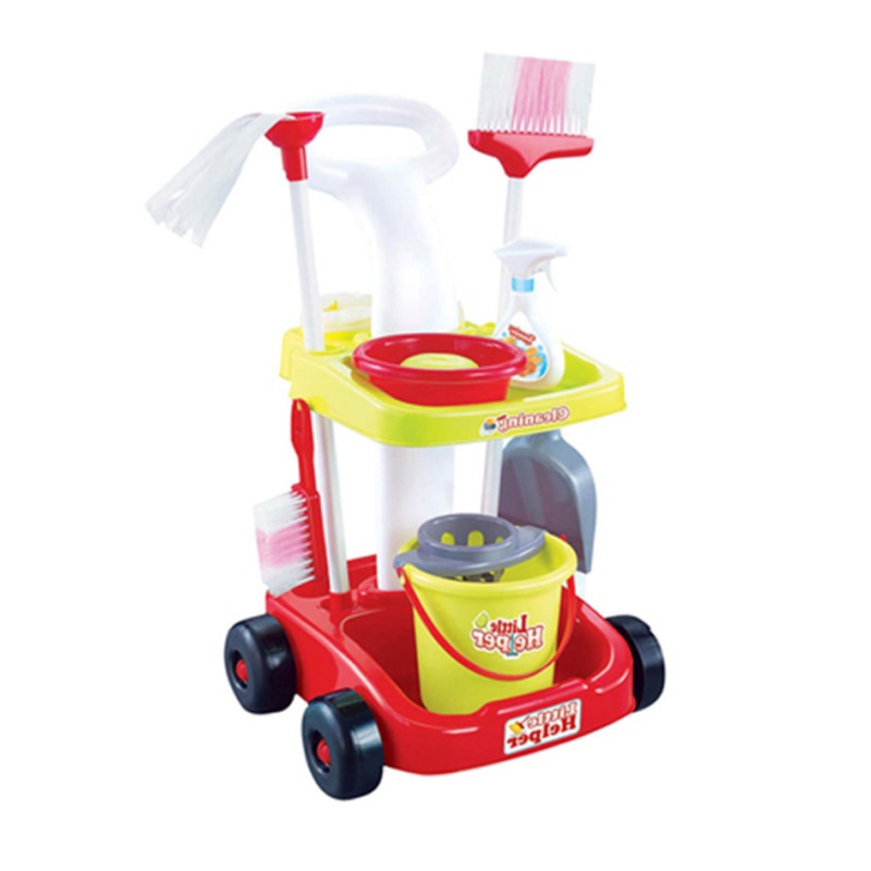 1 stk / sæt foregiver legetøjsrengørings legetøj legetøj børn husholdning rengøring vaskemaskine mini oprydning legetøj  d33