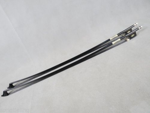 1 stks Professionele zwarte Carbon fiber Cello bow 4/4, zwart Paardenhaar