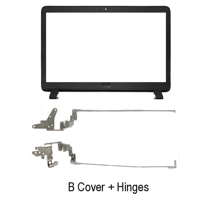 Laptop LCD Back Cover For HP Probook 450 G2 455 G2 Front Bezel Hinges Palmrest Bottom Case A B 768123-001 AP15A000100 Black: B Hinges