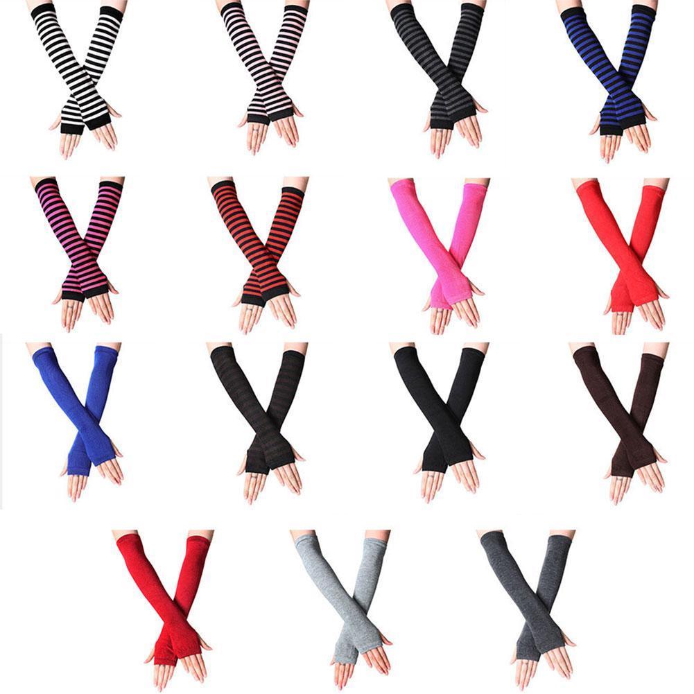 Handgelenk Abdeckung Koreanische Nette Gestrickte Handschuhe Offene Finger Abdeckung Vielseitig Handgelenk Ärmel Finger Halb U1Z3