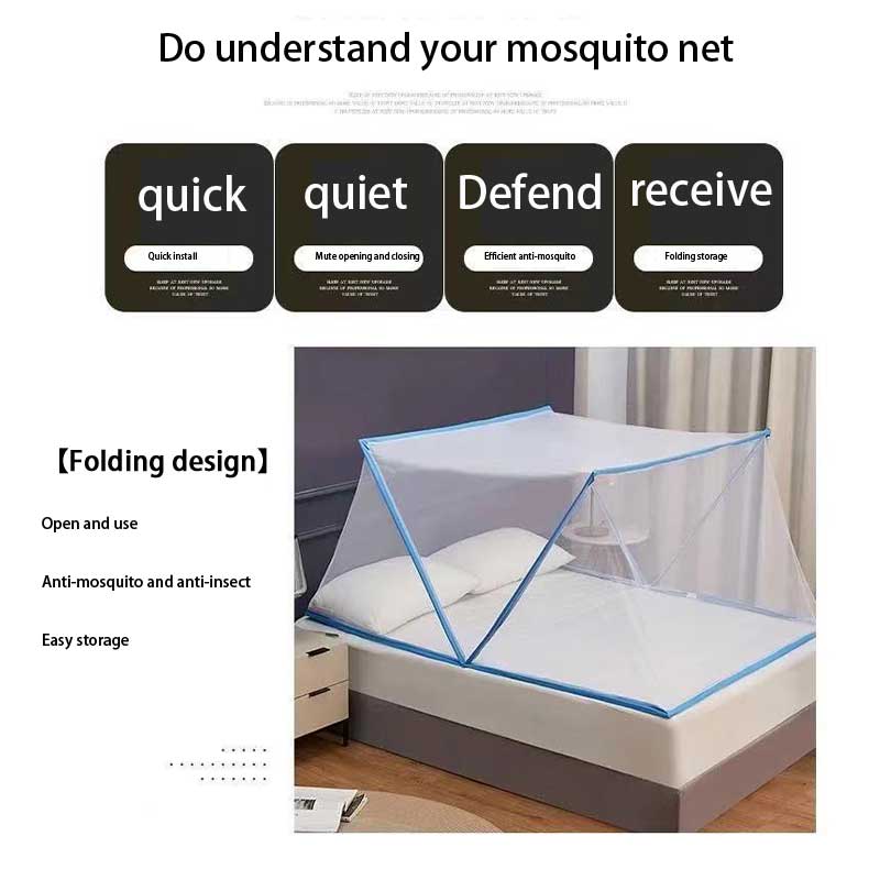 Moustiquaire pliable en 3 secondes, Double porte, Installation gratuite, tente de voyage pour adultes et enfants, Portable pour -né